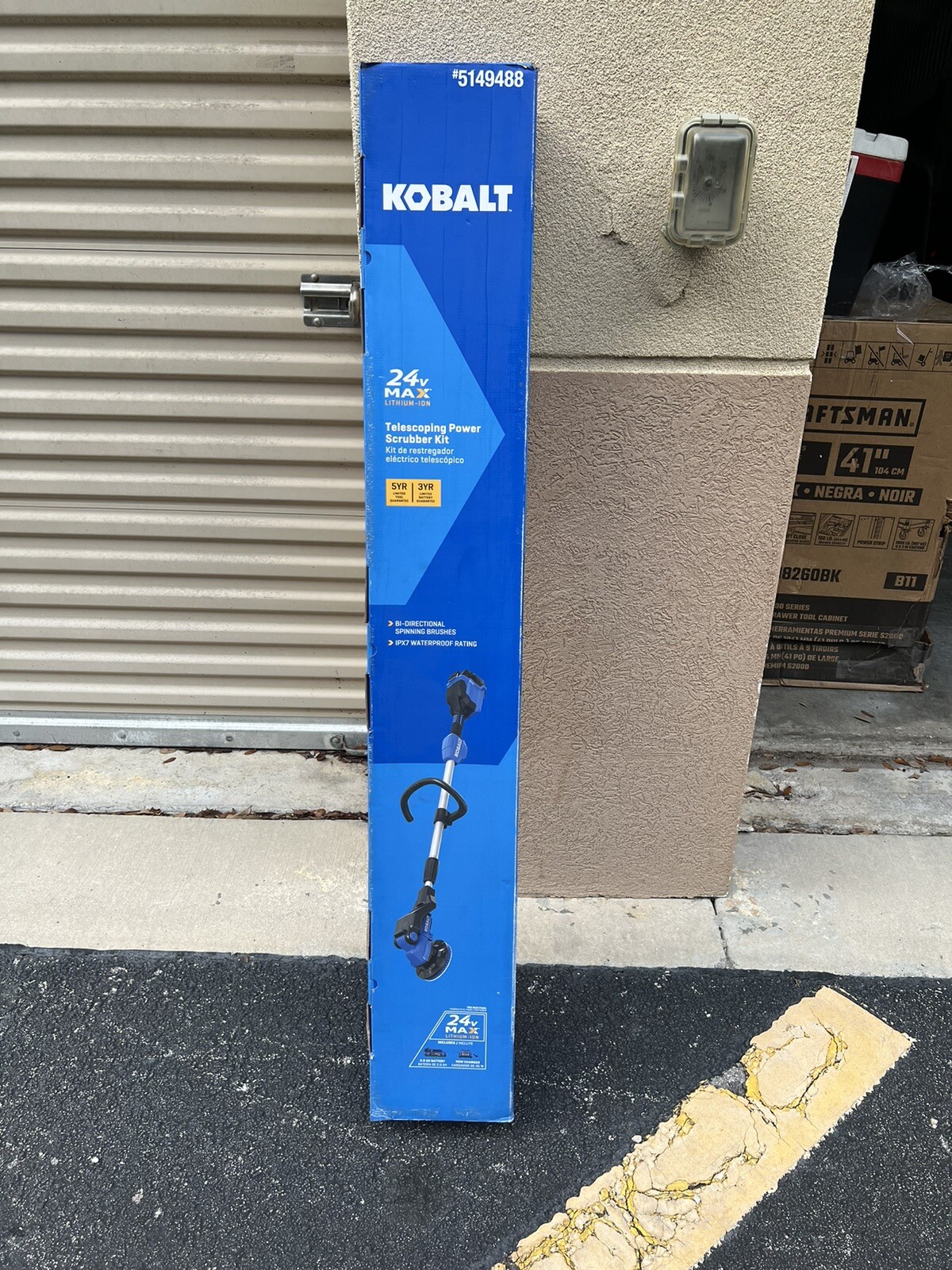 BRAND NEW Kobalt 24V Telescoping Power Scrubber Model #5149488 (TOOL ONLY)