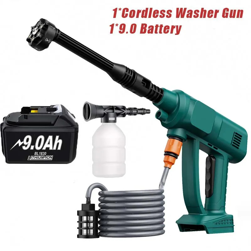 Cordless High Pressure Electric Washer for Makita 18V Battery 6 in 1 Spray Gun H