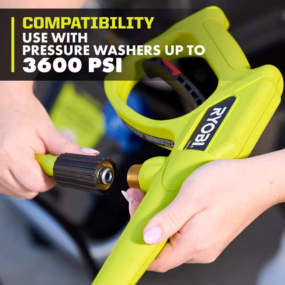 Premium Pressure Washer Foam Blaster W/ Automotive Accessory Kit and 1/4 In. X 5