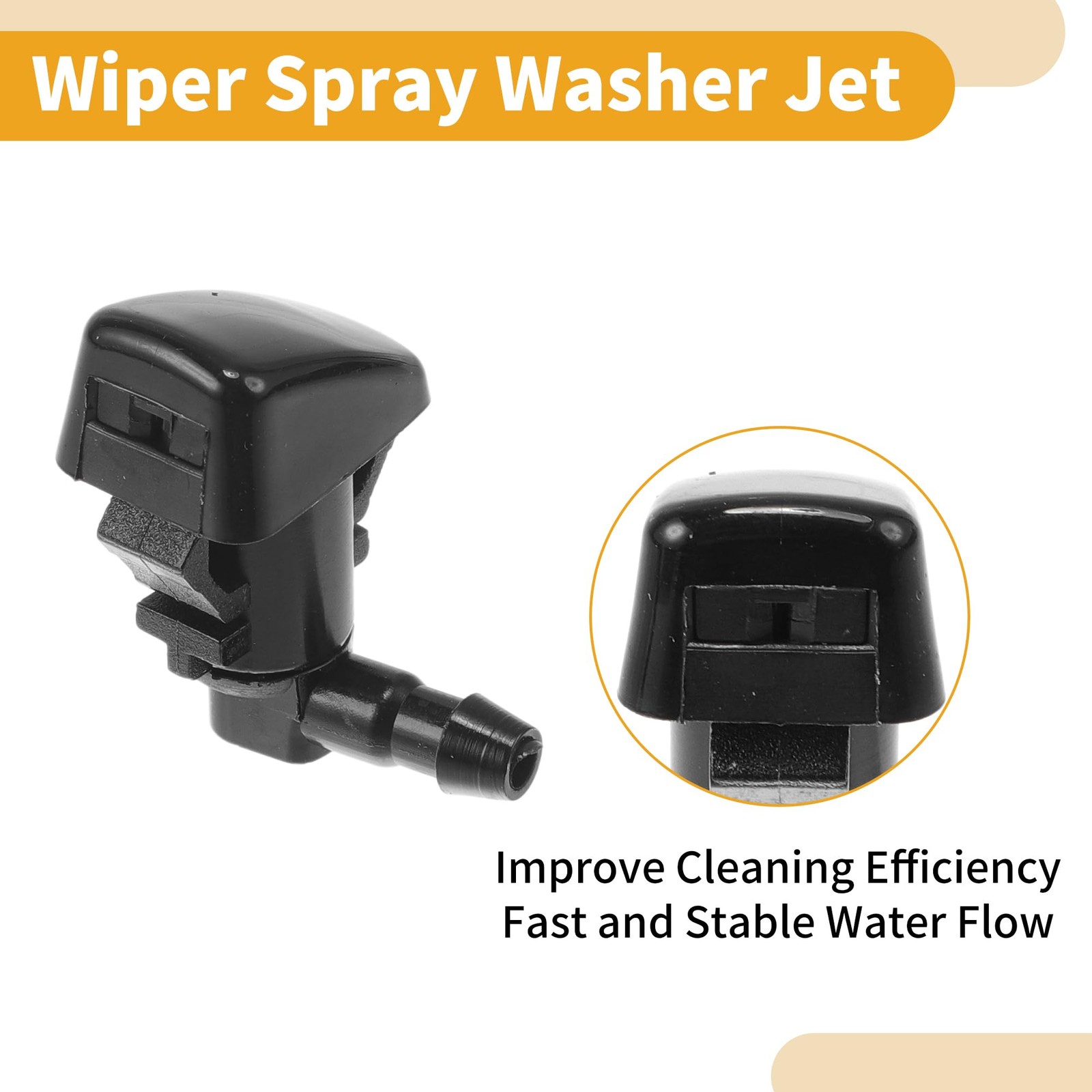 INFINAUTO Windshield Washer Nozzle Kit for Ford Fusion 2008-2012 No.8E5Z17603…