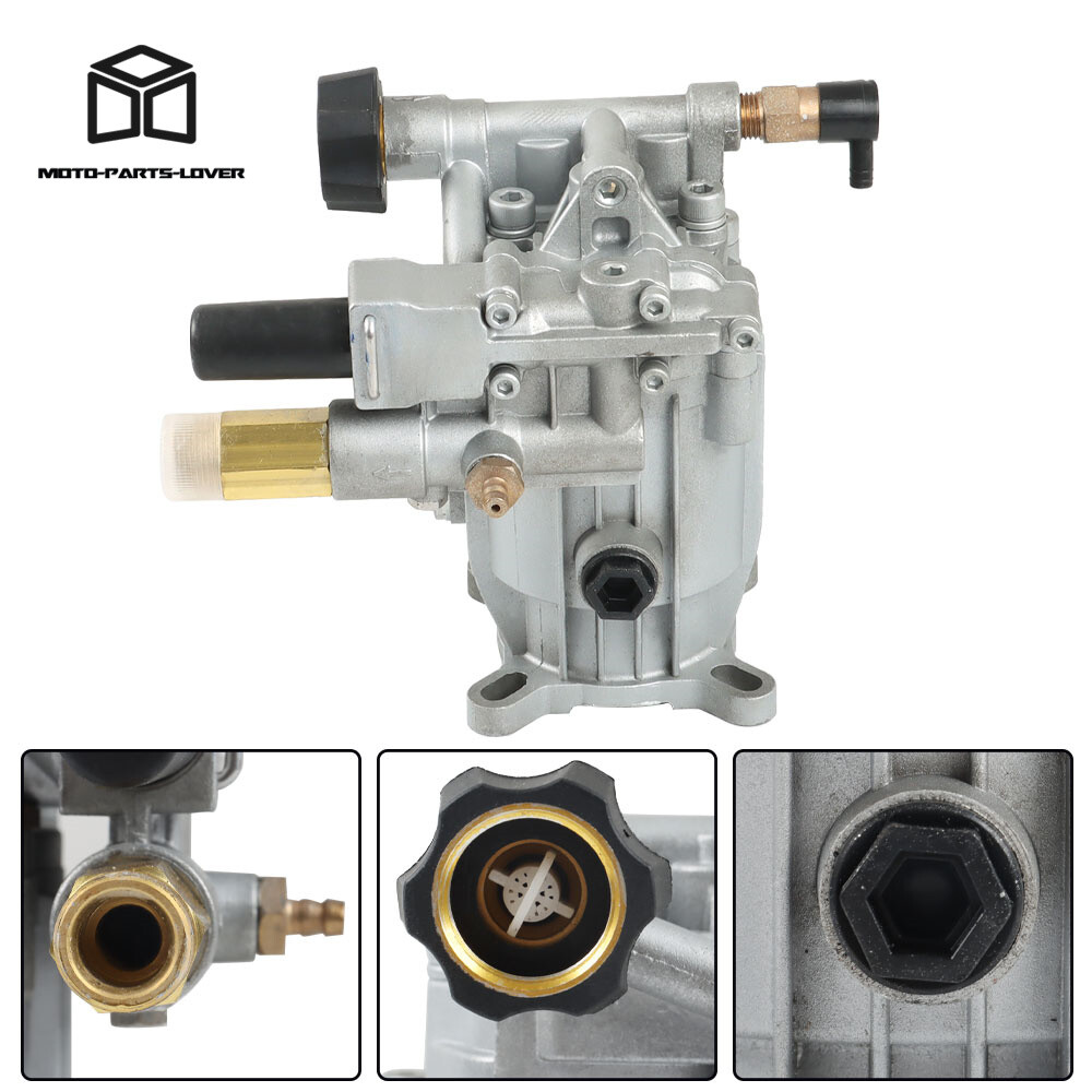 Pressure Washer Pump Horizontal 3/4″ Shaft – MAX 3000 PSI 2.5 GPM Oil Sealed