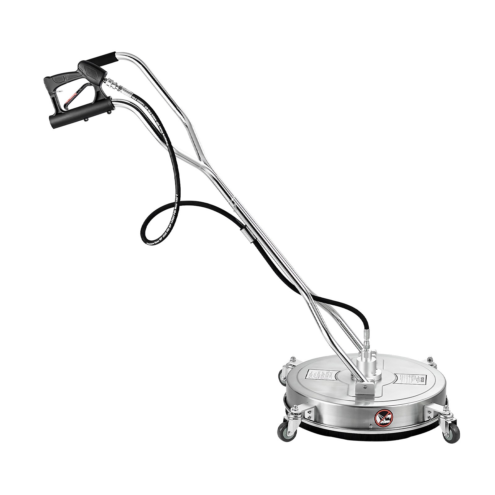 21″ Pressure Washer Surface Cleaner 4 Wheels Dual Handle 4500 Max PSI