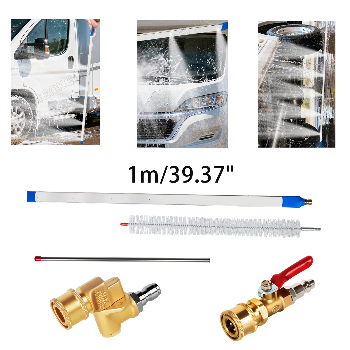 100cm/39.37″ Cleaner Tool Portable Radiator Cleaning Wand Radiator Flush