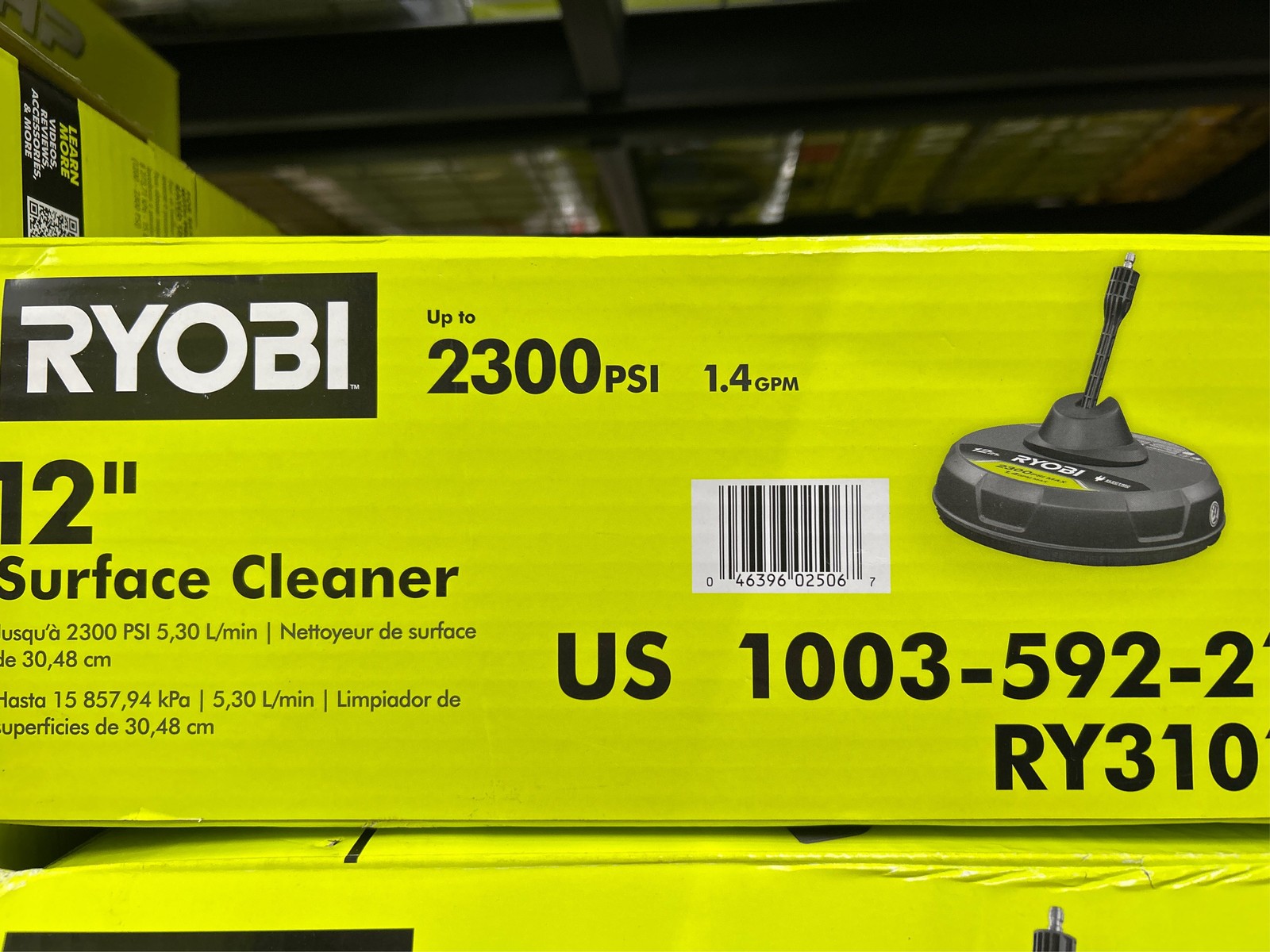 12 in. 2,300 PSI Electric Pressure Washers Surface Cleaner