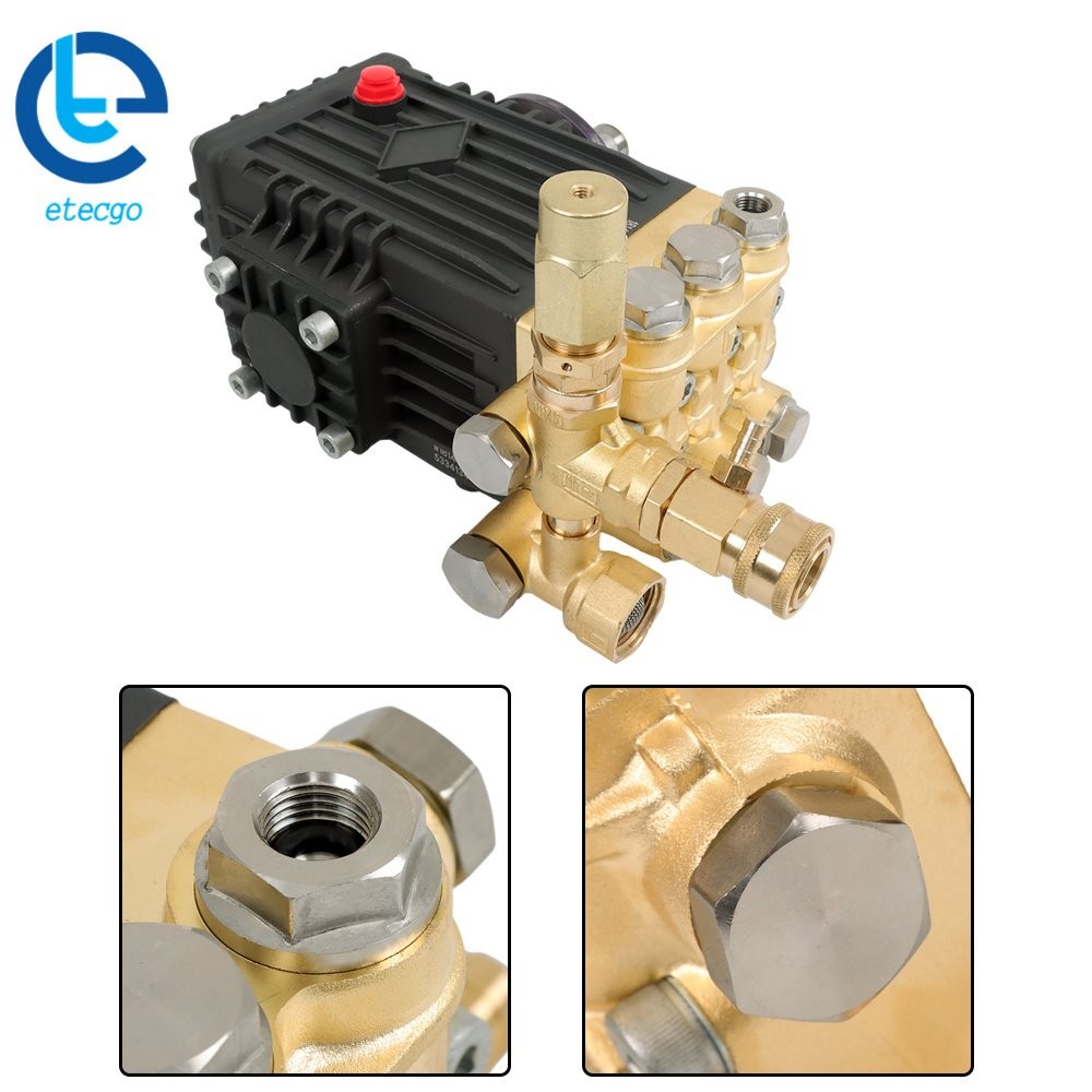 Pressure Power Washer Pump 3600 PSI 4.9 GPM 24 mm Solid Shaft Belt Drive
