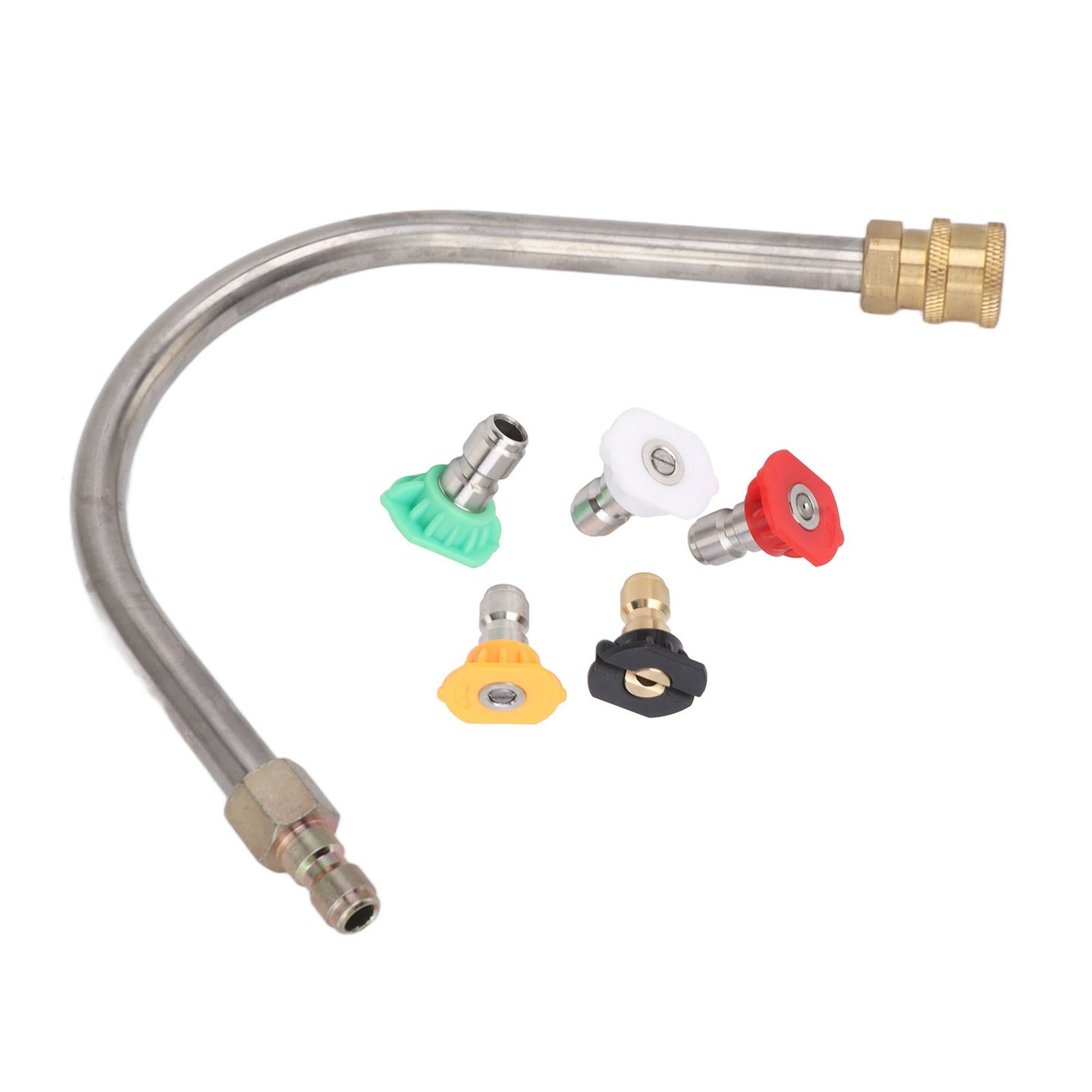 Pressure Washer Extension Wand Stainless Steel Brass 4000psi 1/4 Inch Quick