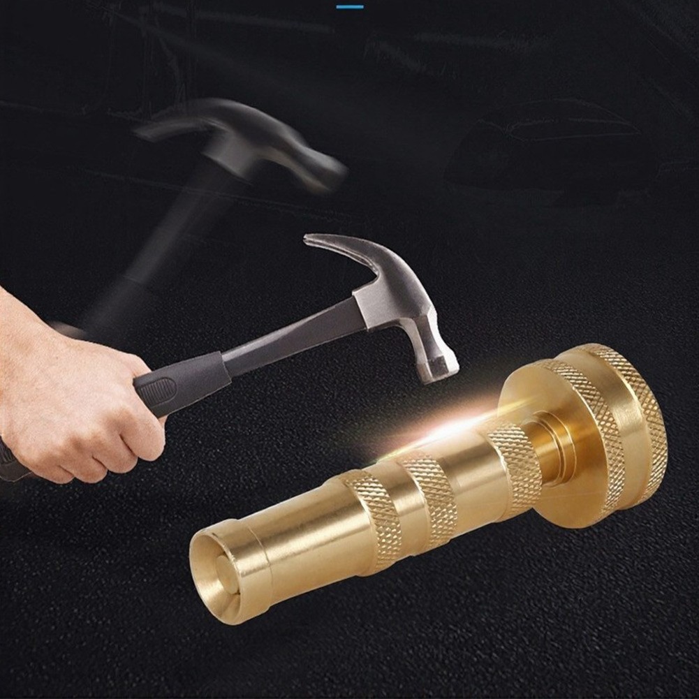 Outdoor Brass Hose Nozzle for Lawn Garden Car Wash and Pressure Cleaning
