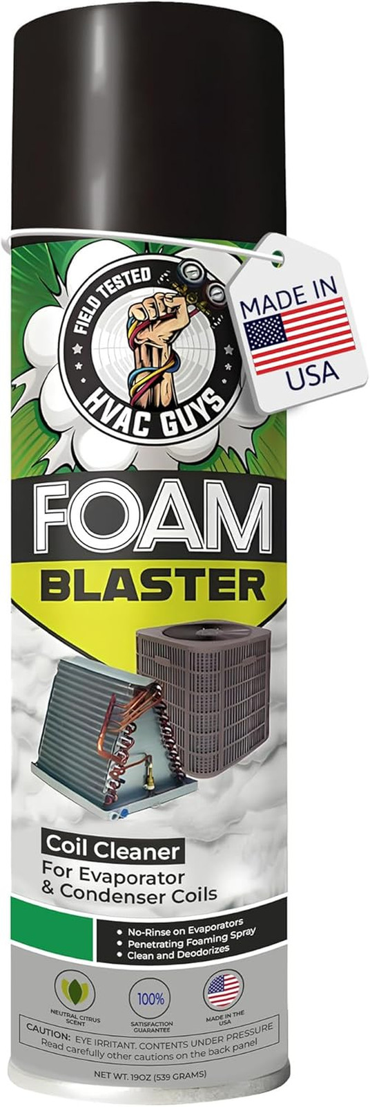 Leak Saver Foam Blaster AC Coil Cleaner Foam Spray | HVAC Coil Cleaner for AC