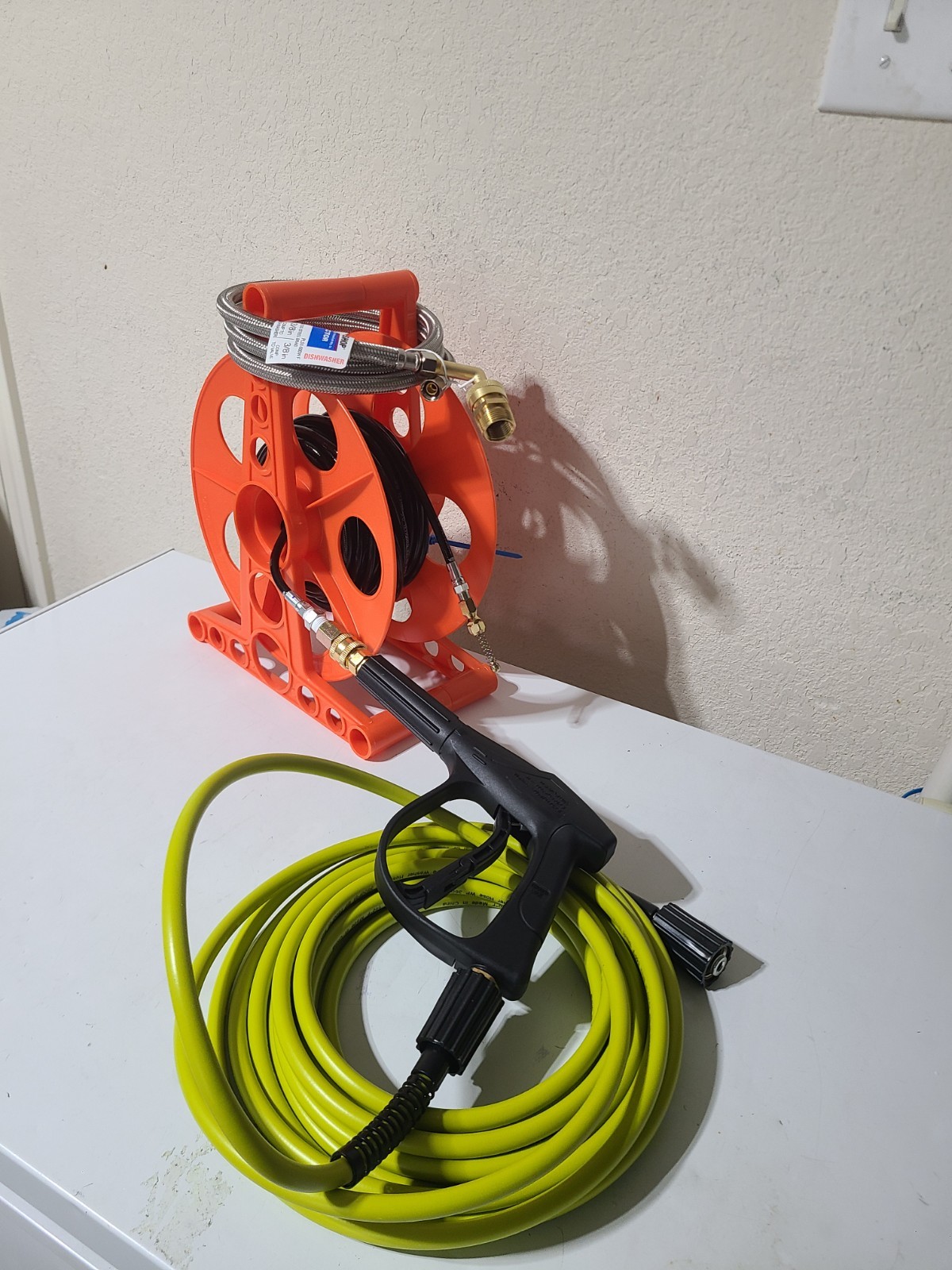 Already Assembled – Sewer Jetter Kit for Pressure Washer 50ft 1/8In. Easy in/out