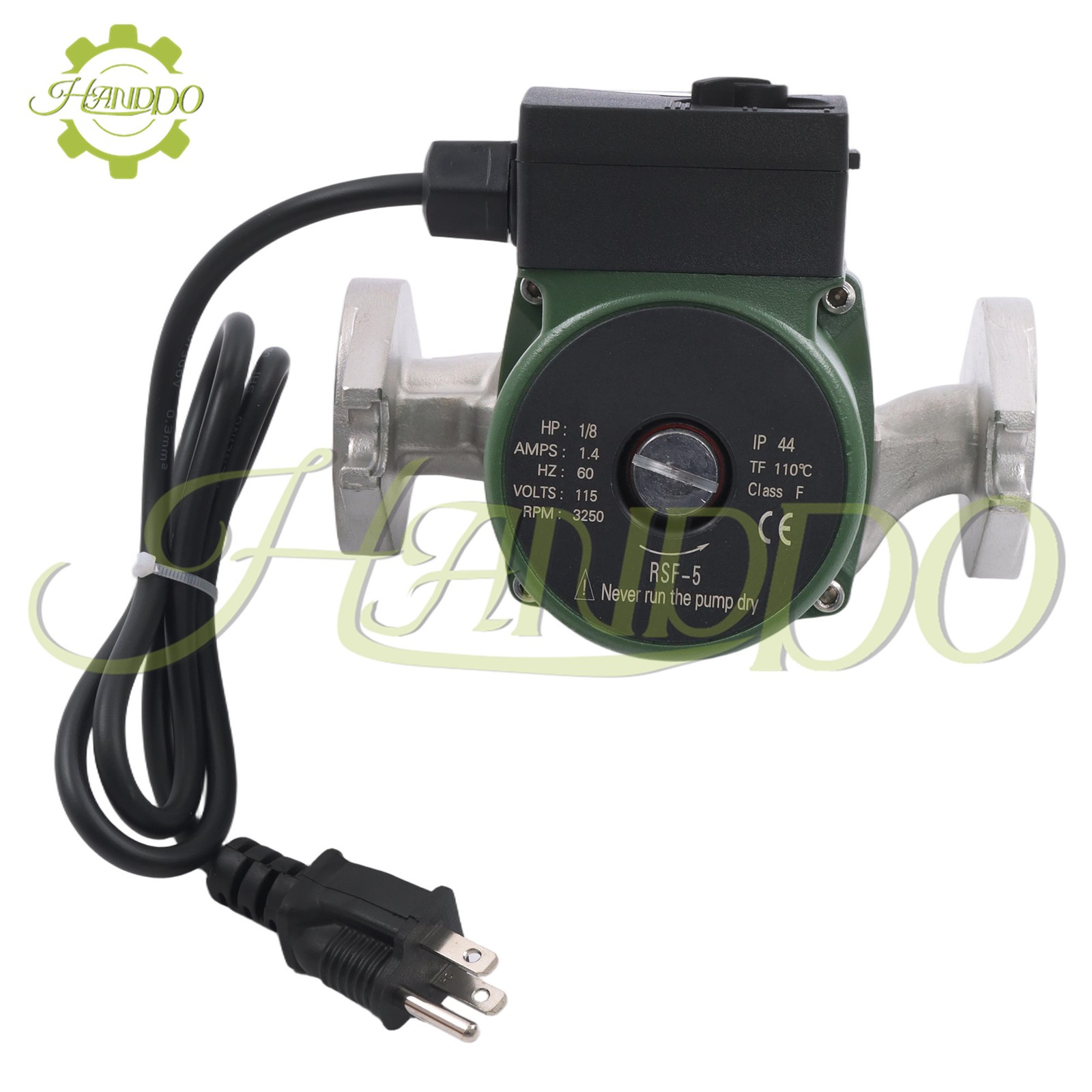 Flanged High Velocity Cartridge Circulator Pump 1/8HP 115V 10GPM Replace# 009SF5