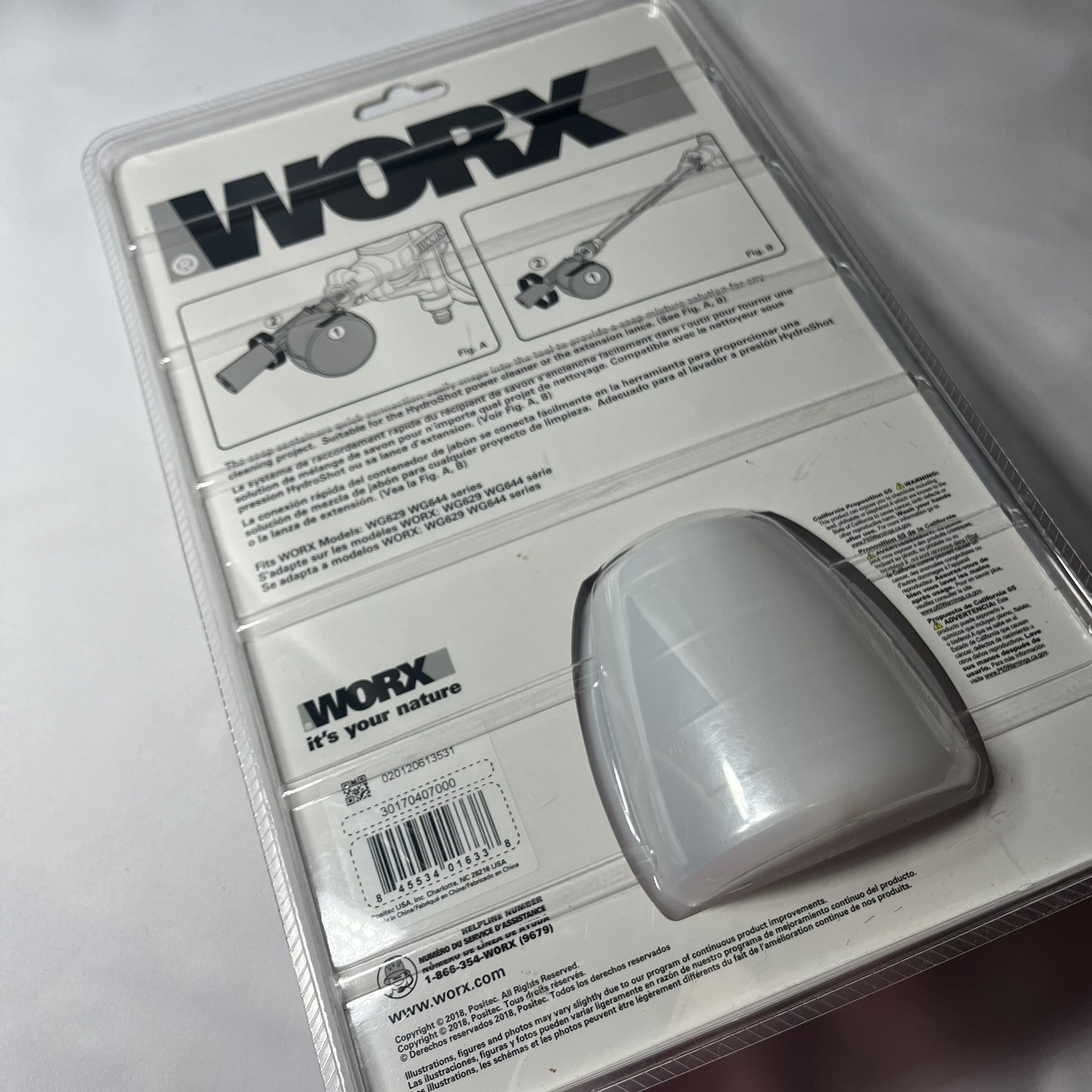 worx hydroshot genuine accessories 13.5oz soap mixture container
