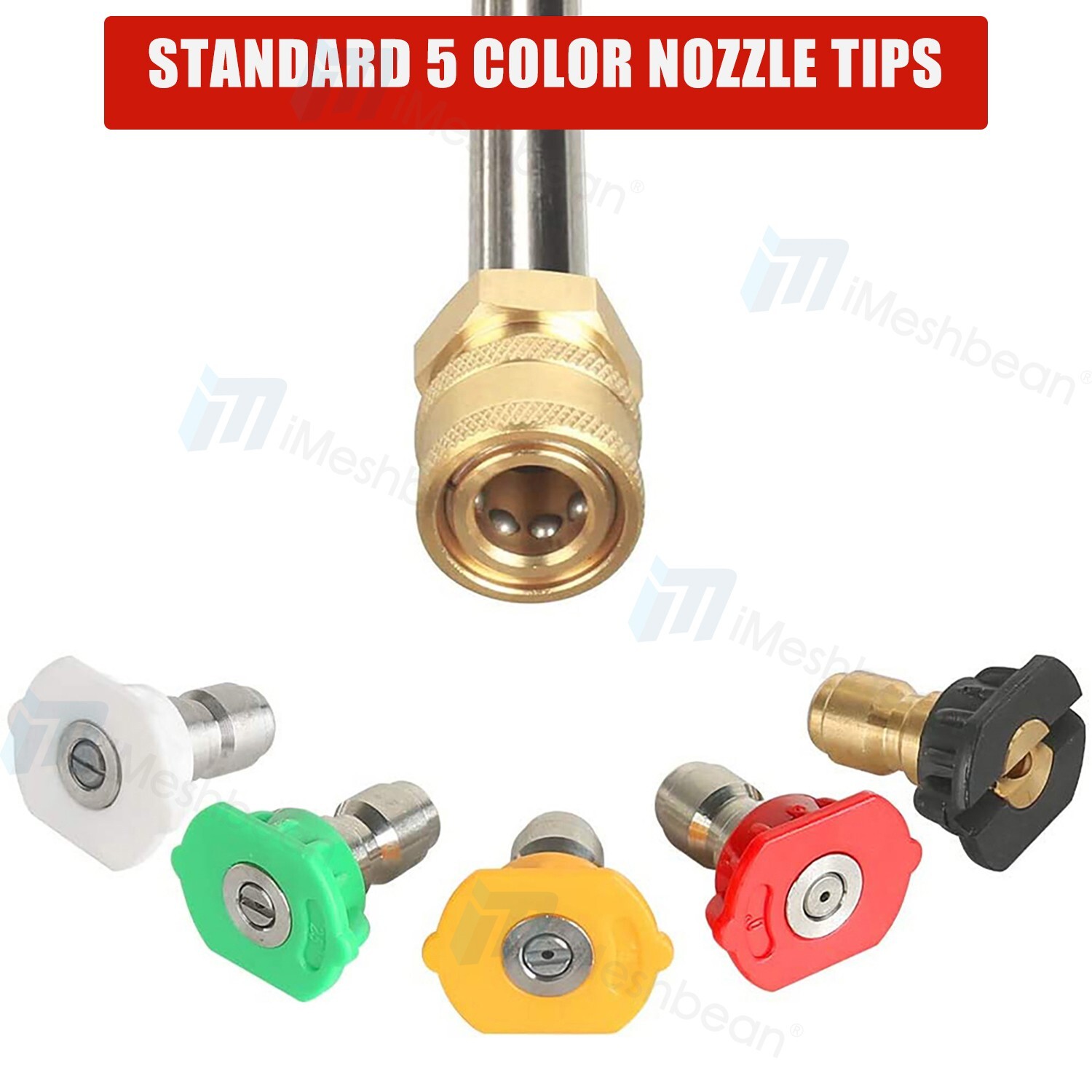 High Pressure 4000PSI Car Power Washer Gun Spray Wand Lance Nozzle and 50ft Hose