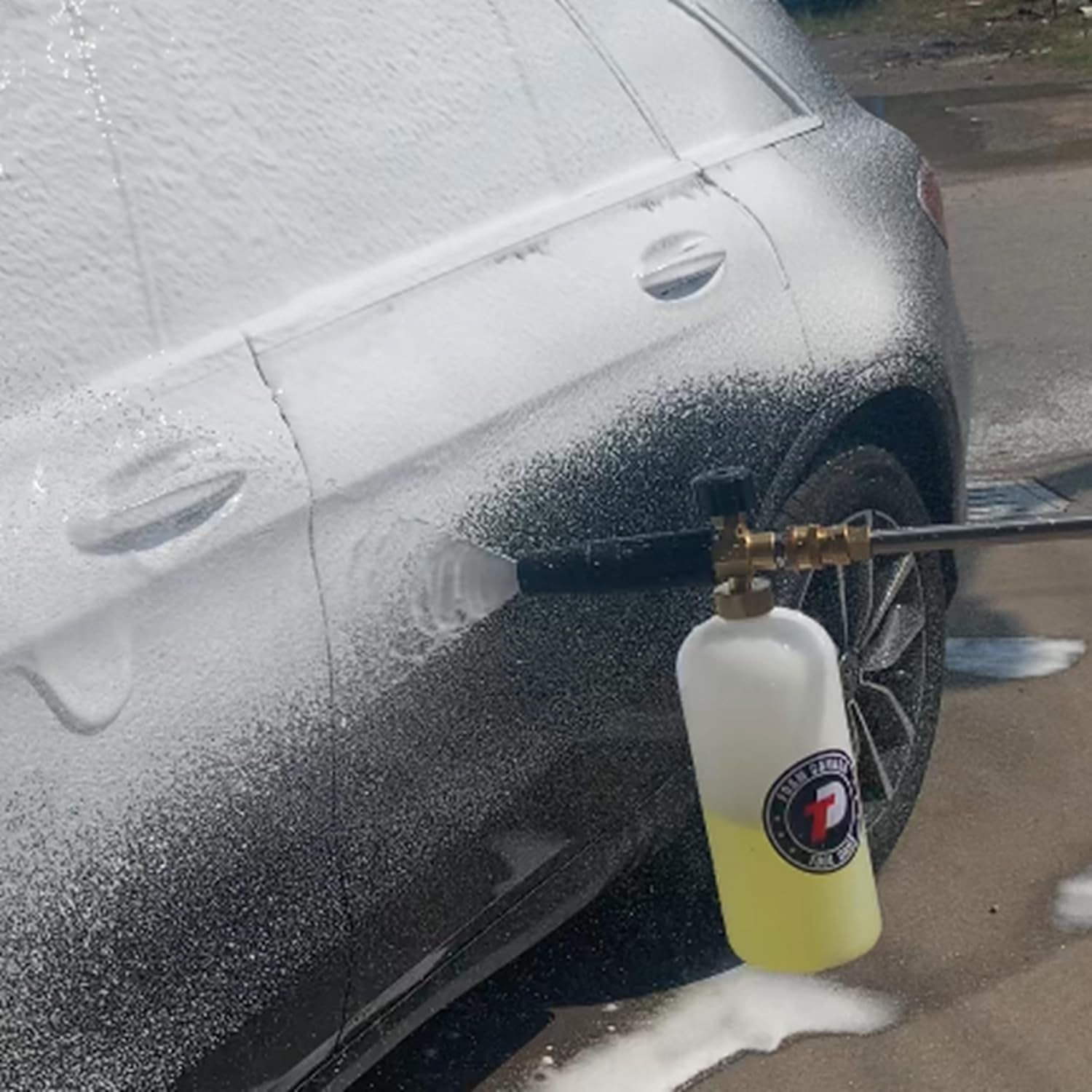 1L Foam Cannon Replacement Bottle with Straw – Ideal for Car Wash & Detailing