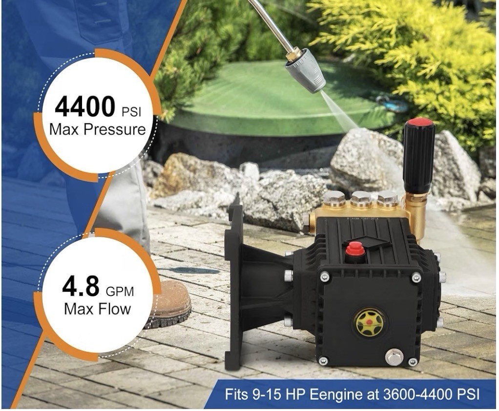 Pressure Washer Pump 1 Inch Shaft,Pressure Washer Pump 4400 psi,Power Washer …