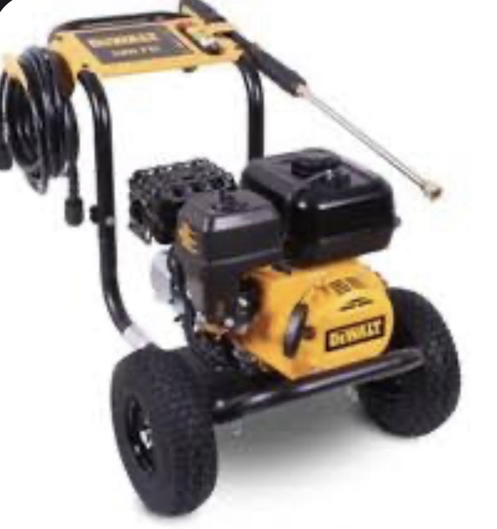 DEWALT Gasoline Pressure Washer Yellow Black, Hose & Spray Wand
