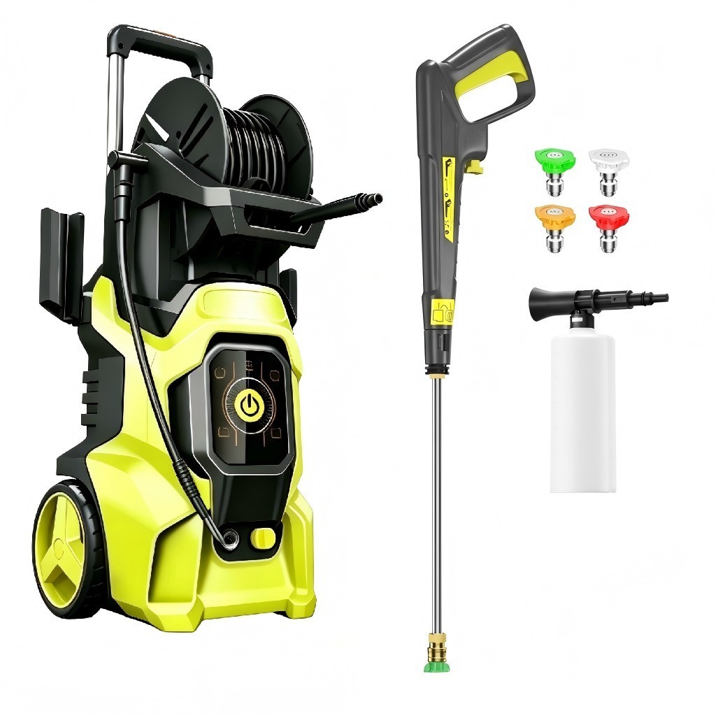 Pressure Washer 4500PSI 3.0GPM, 15-Level Touch Control, Foam Cannon, for Patio
