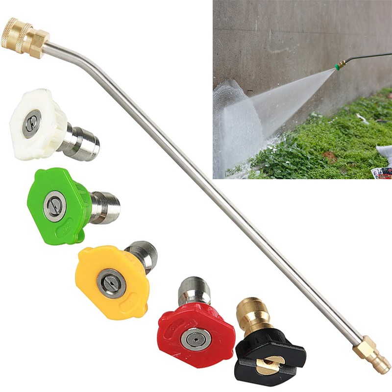 4000PSI High Pressure Car Power Washer Spray Gun Wand 14″ Extension Lance Nozzle