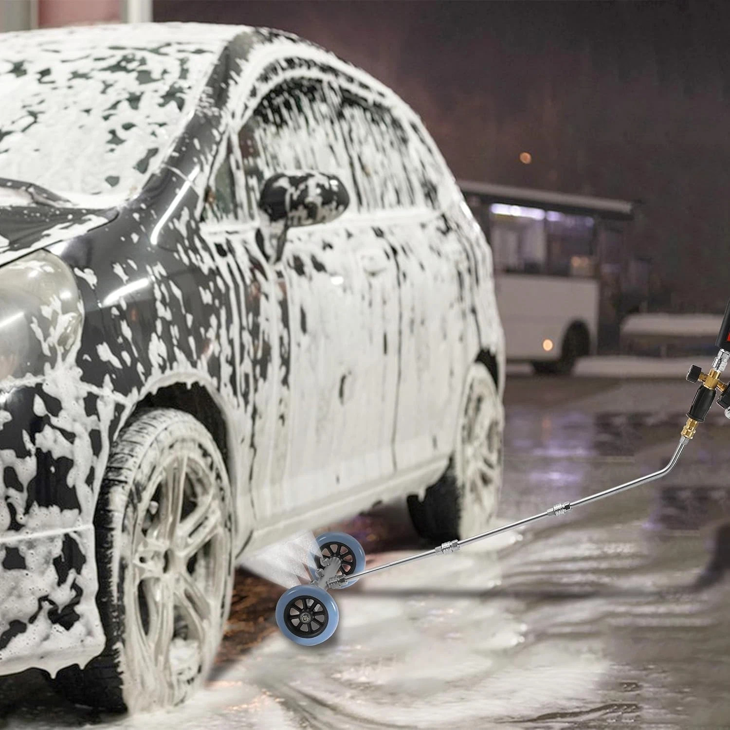RIDGE WASHER Pressure Washer Undercarriage 16 Inch+Foam Cannon, Silver