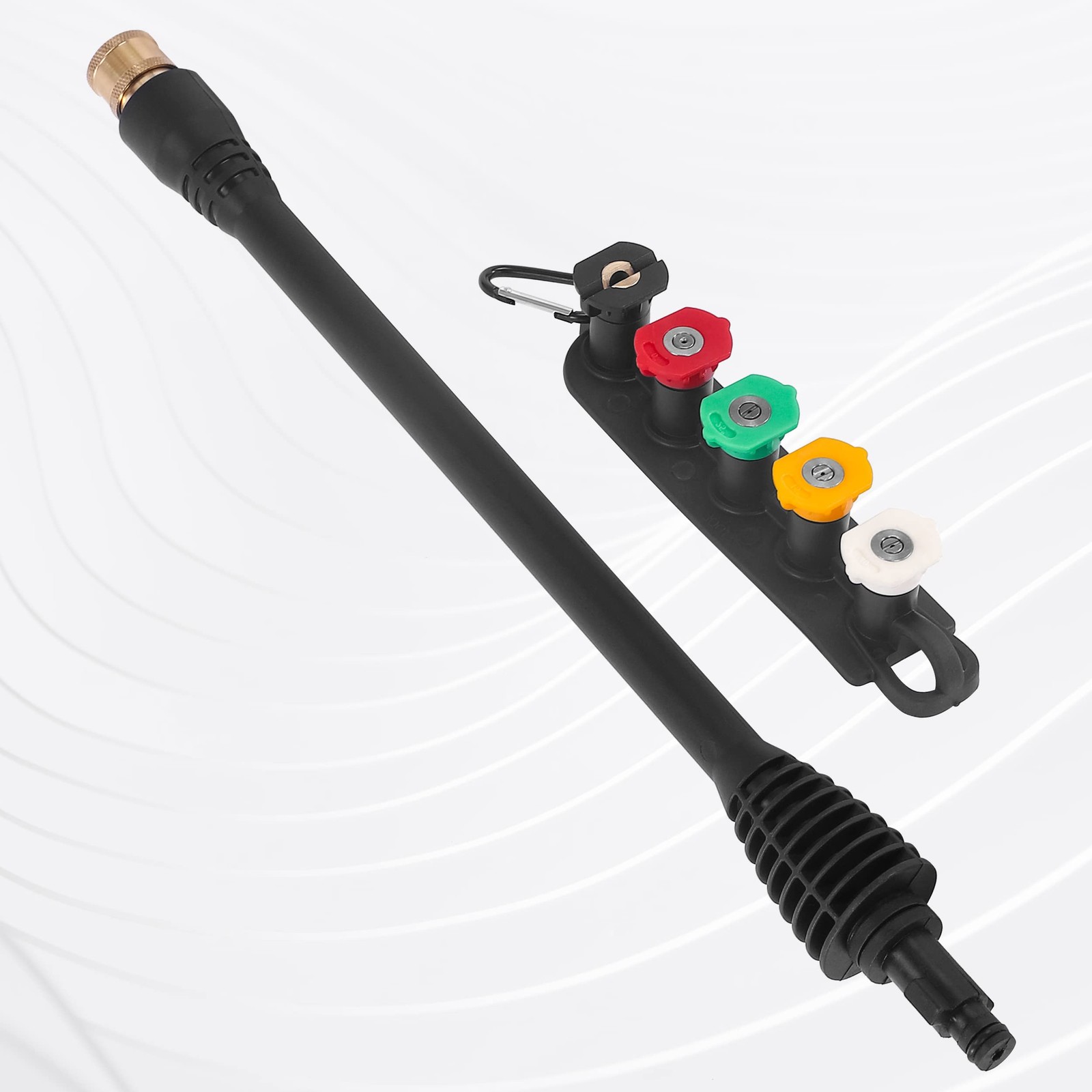 FIXFANS Pressure Washer Wand Replacement, 16 Inch Power Washer Wand with 1/4”…
