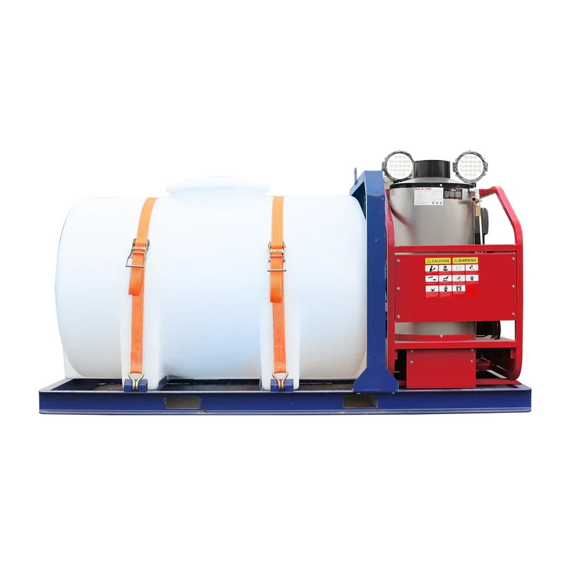 Greatbear Industrial 4000PSI Hot Water Pressure Washer with 436 Gal Water Tank