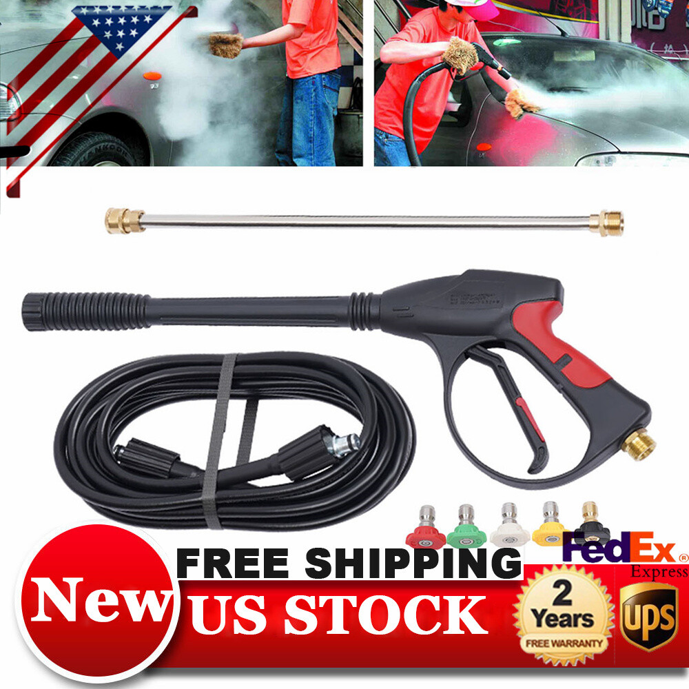For Craftsman High Pressure Power Washer Spray Gun Wand Hose Kit+5 Tips New