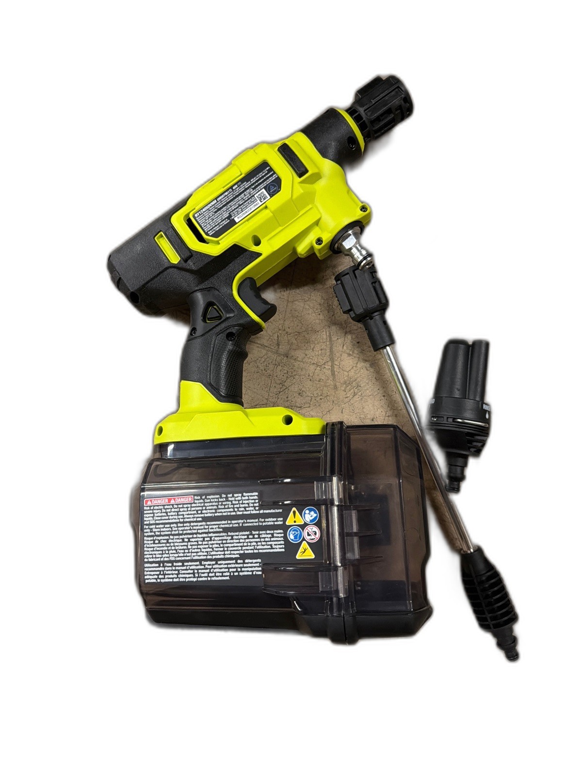 RYOBI 40V HP Brushless 600 PSI 0.7 GPM Cold Water Power Cleaner Tool-Only