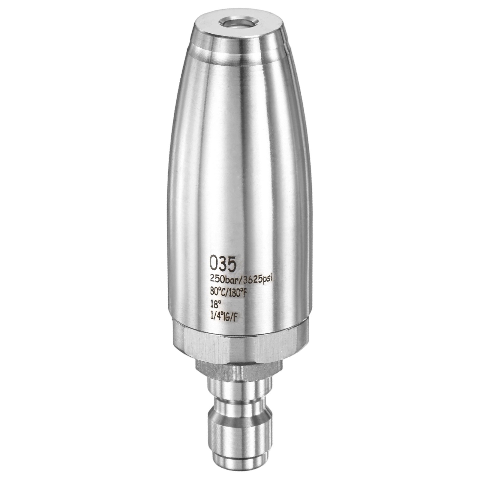 1-Pack Pressure Washer Turbo Nozzle Tips Set, 360° Rotating, 3.5 GPM [Silver]