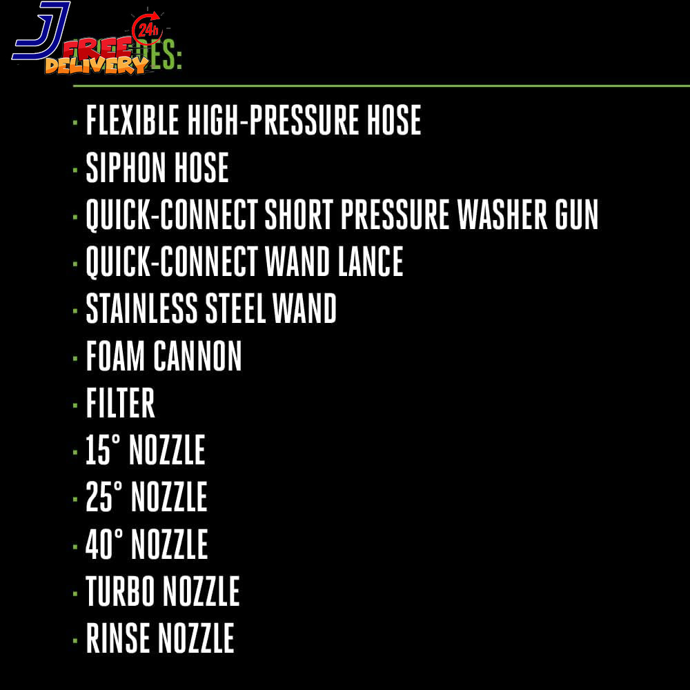 Power+ Electric Pressure Washer 3200 PSI Washer Battery and Charger Not Included
