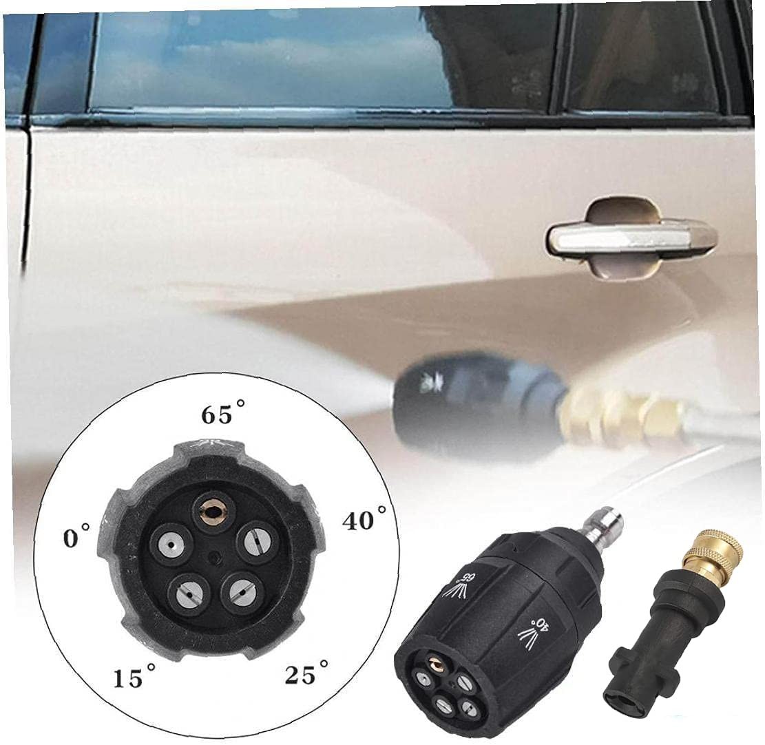 5 in 1 Pressure Washer Rotating Turbo Adjustable Nozzle Tip 4000 psi and 1/4’…