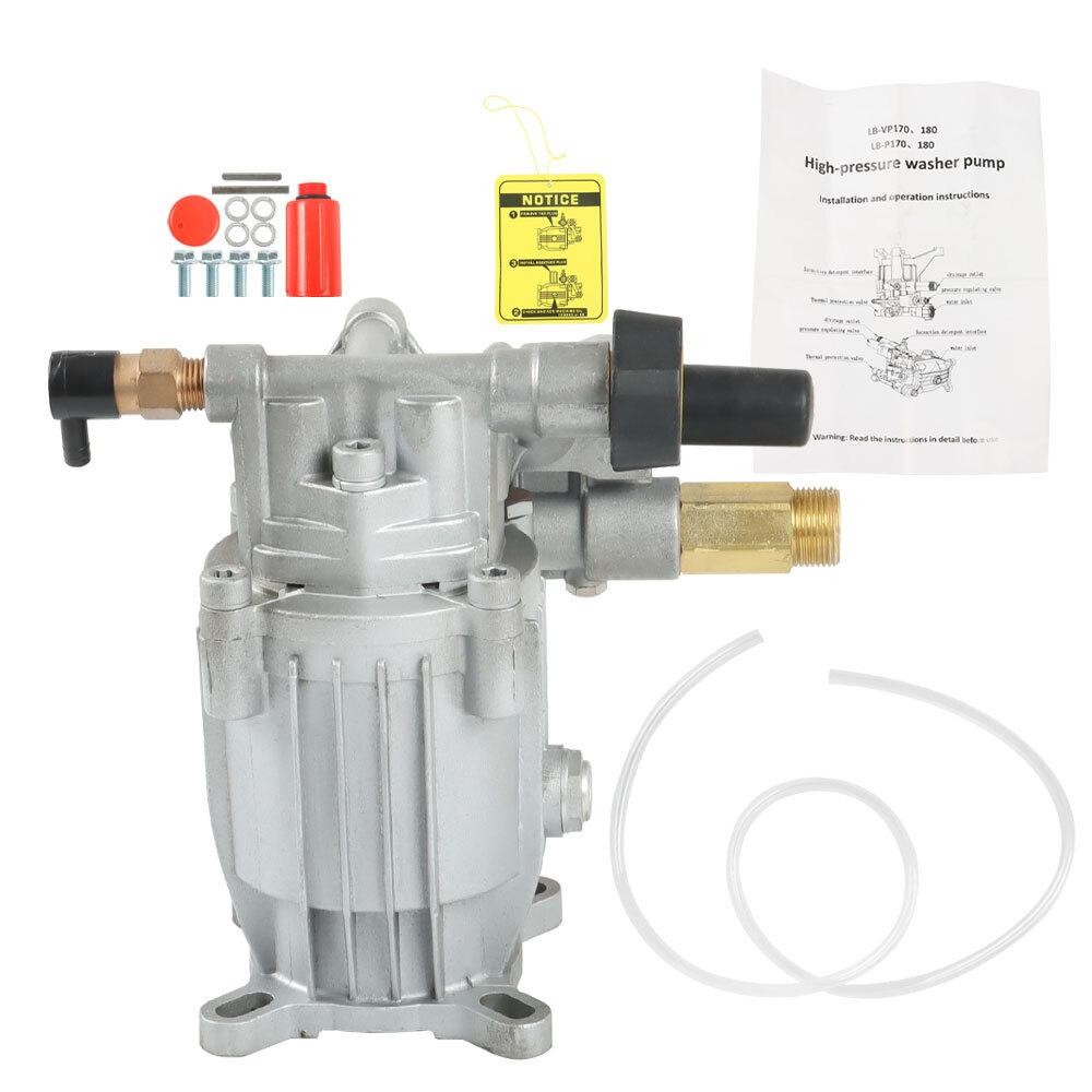 3000 PSI Universal Pressure Washer Pump 3/4 Horiz Shaft MAX 2.5 GPM Oil Sealed