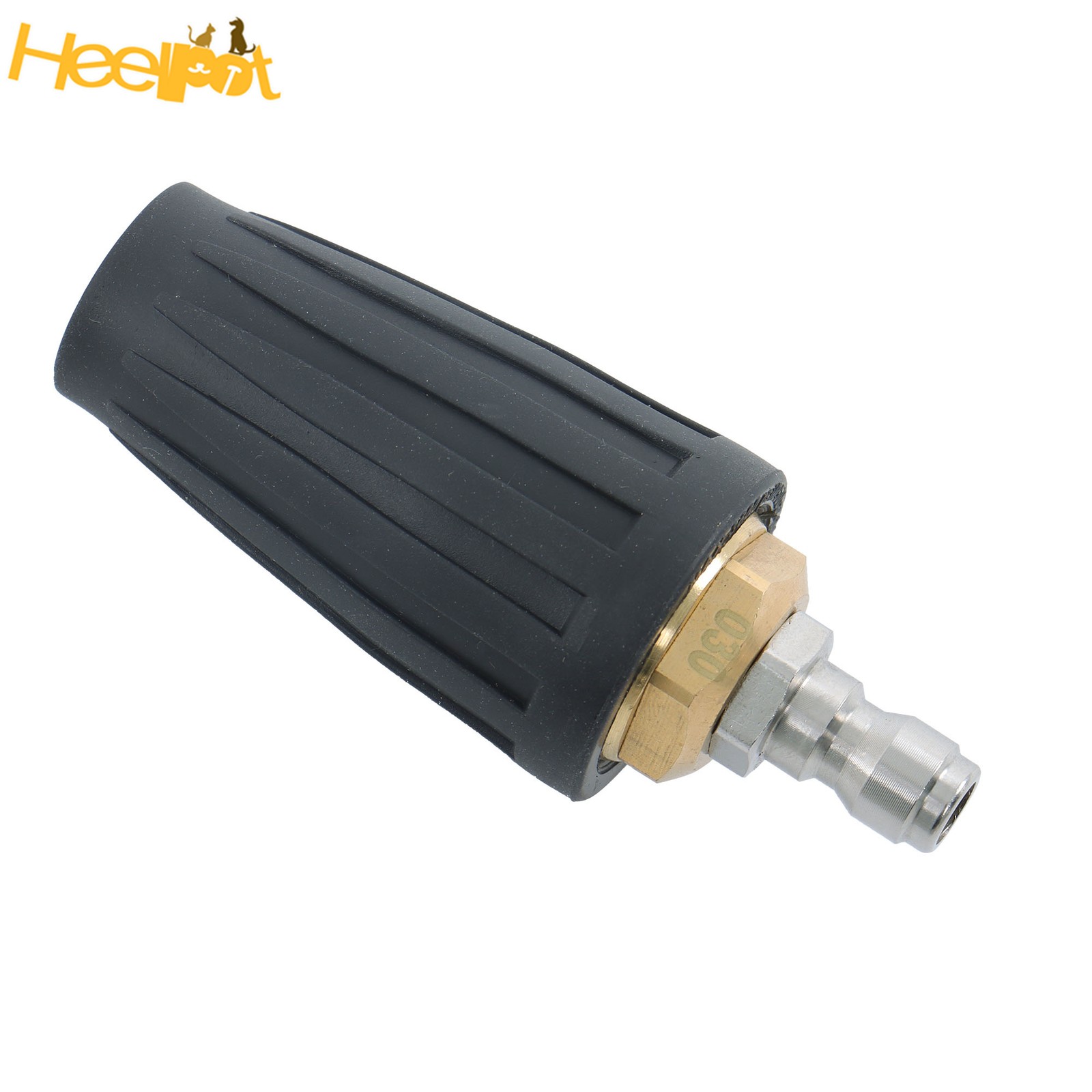1/4 In Quick Connect W/ 5 Spray Nozzles Rotating Turbine Nozzle Set 3600 Psi