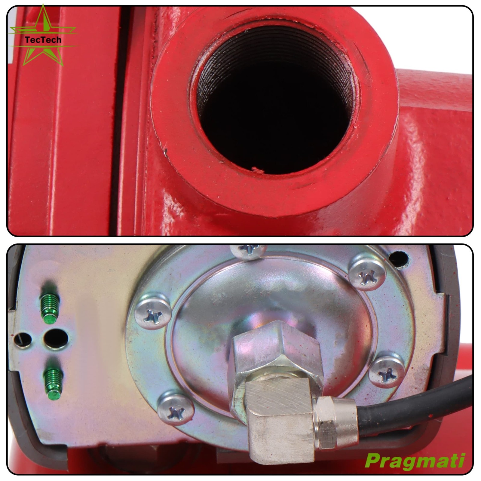 1 HP 23 GPM Dual Voltage Red 115/230 Volt Cast Iron Shallow Well Jet Pump 602208