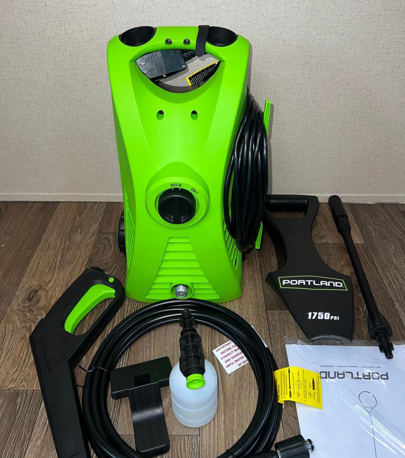 PORTLAND 1750 PSI 1.3 GPM Corded Electric Pressure Washer