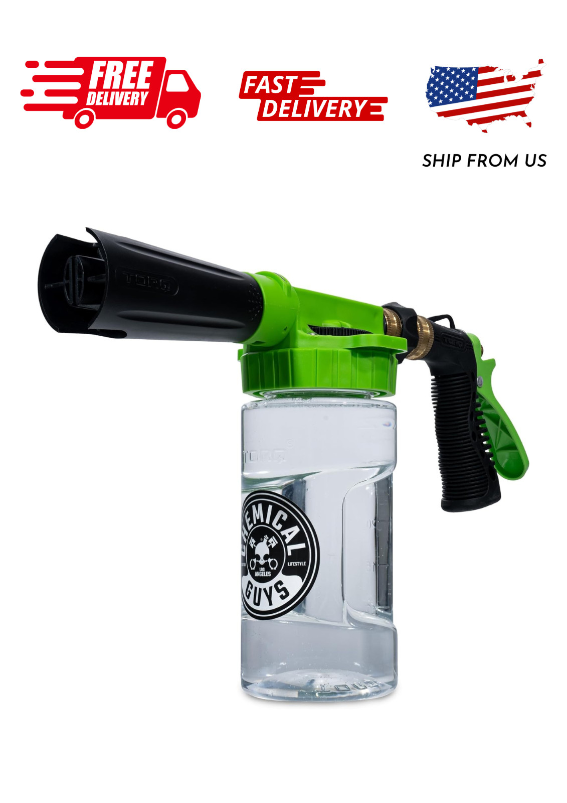Chemical Guys TORQ Foam Blaster 6 – Foam Cannon Garden Hose Attachment, Easy to