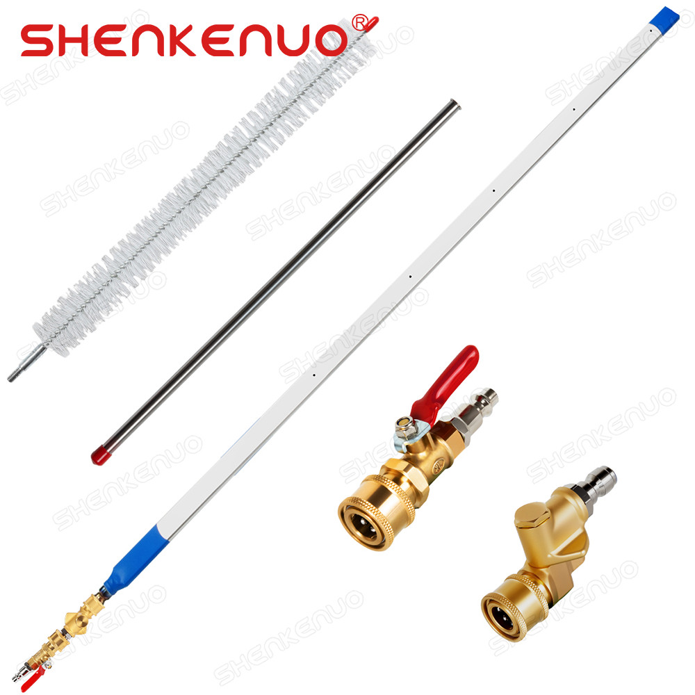 Radiator Cleaning Wand Stainless Steel Pressure Washer Tool for Cars RV’s 100cm