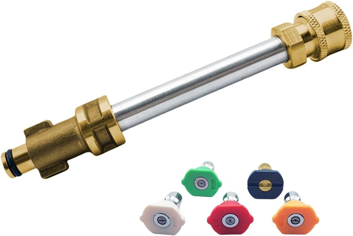 Pressure washer accessory kit replaces 16 inch pressure washer with 5 nozzles an