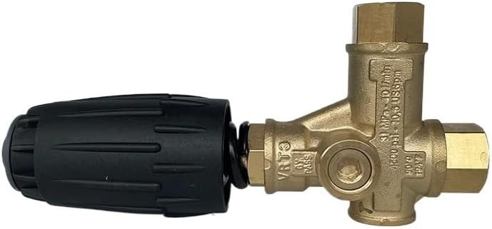 Pressure Washer Unloader Valve VRT3 G3/8F 40LPM 310bar Adjustable Replacement