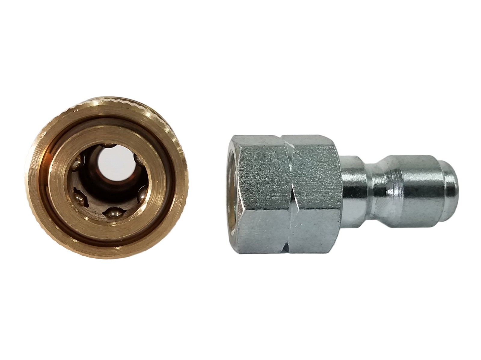 1/4 Inch Quick Connect Pressure Washer Adapter Set 5000 PSI Rating Fitting