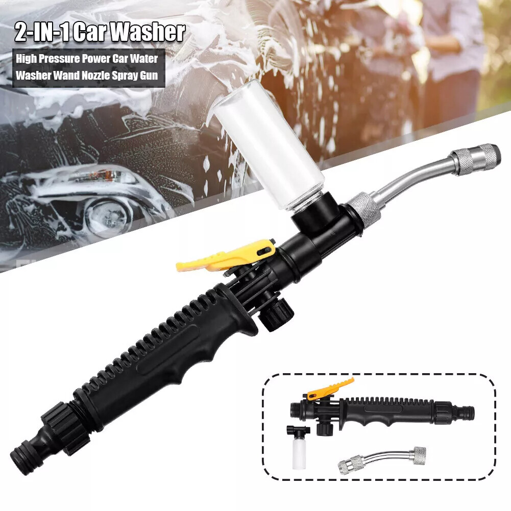 High Pressure Washer Water Spray Gun Nozzles Wand Attachment Garden Hose Cleaner