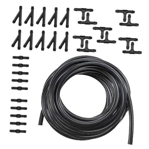 30 PCS Car Windshield Washer Hose Kit, 13Ft Rubber Washer Hose, 30 PCS Vehicle