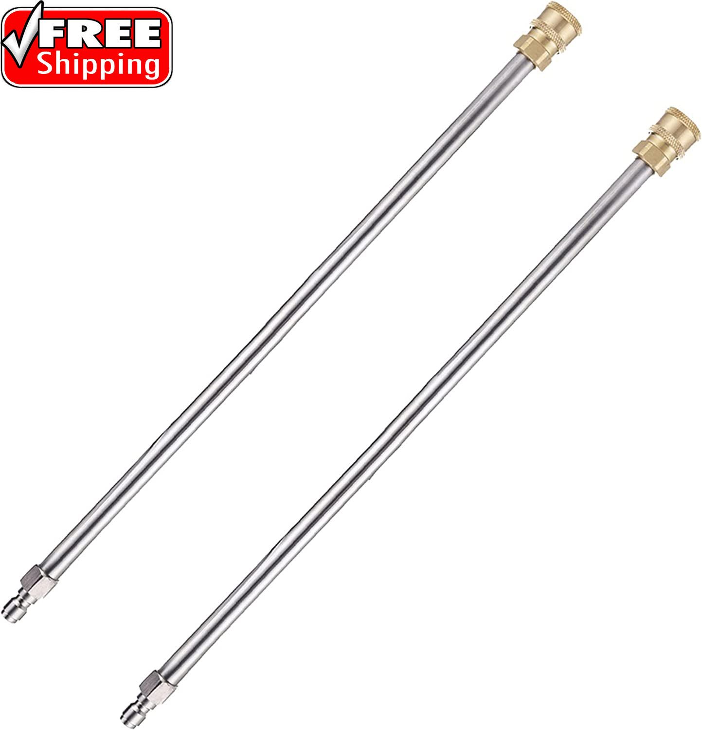 Pressure Washer Extension Wand, 17 Inch Stainless Steel 1/4 Inch Quick Connect P