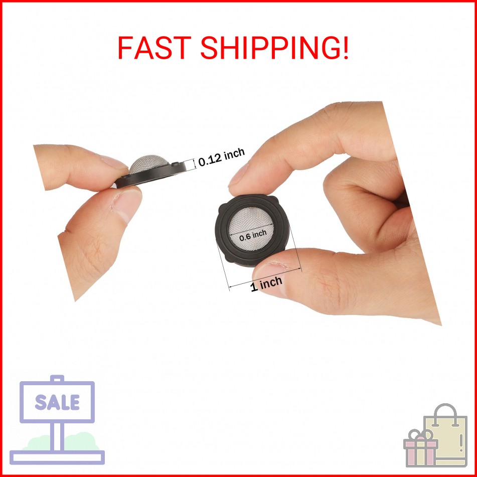 20 Pcs Hose Filter Washers, Garden Hose Filter Gasket Ruber Washers with Stainle