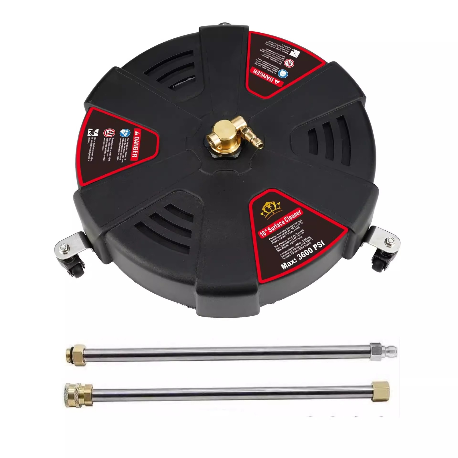13 Inch Round Plastic Wash Sites High Pressure Floor Cleaner Scrubber Car Washer