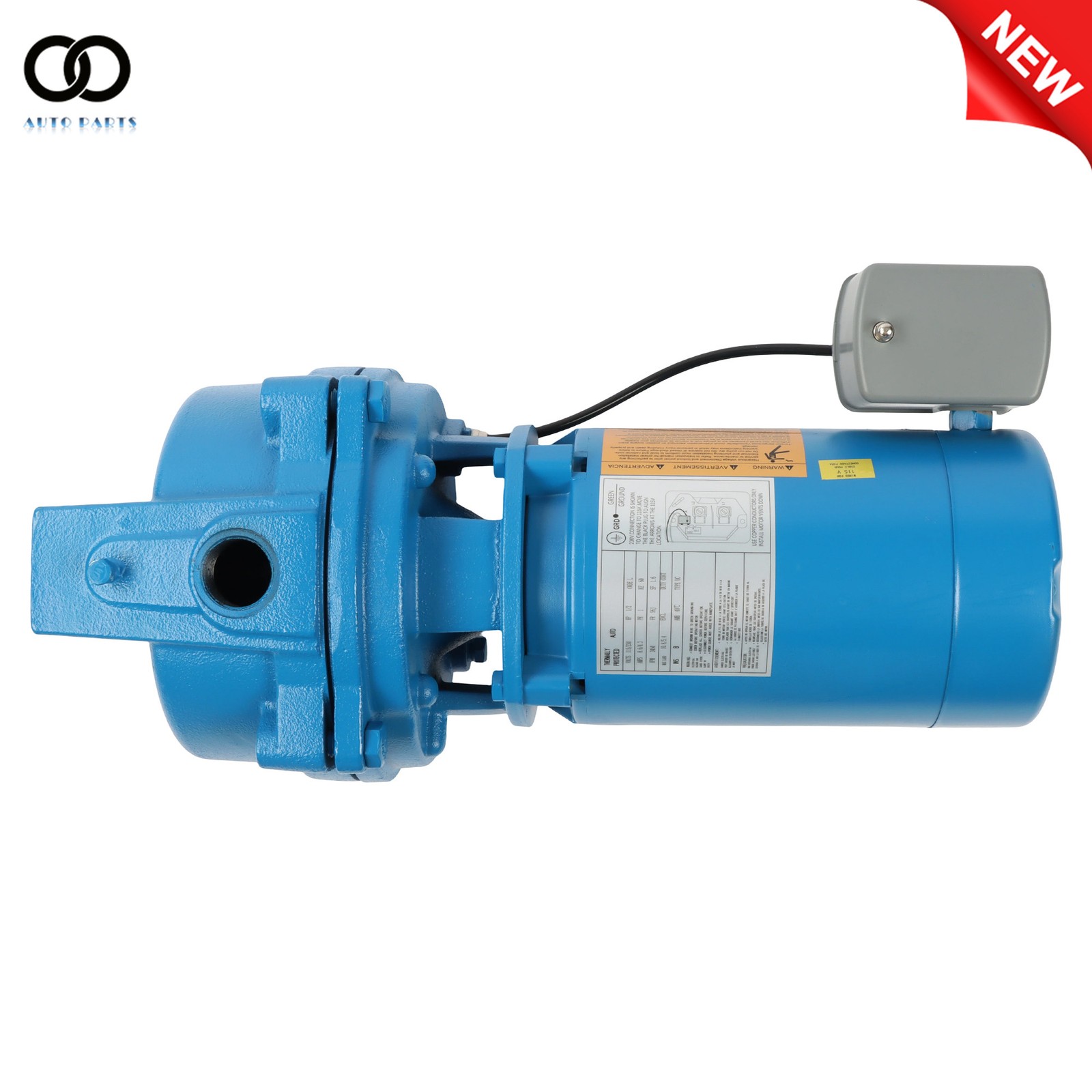J5S 115/230V 1/2 HP Shallow Water Well Jet Pump 60 Hz Cast Iron 3450 RPM