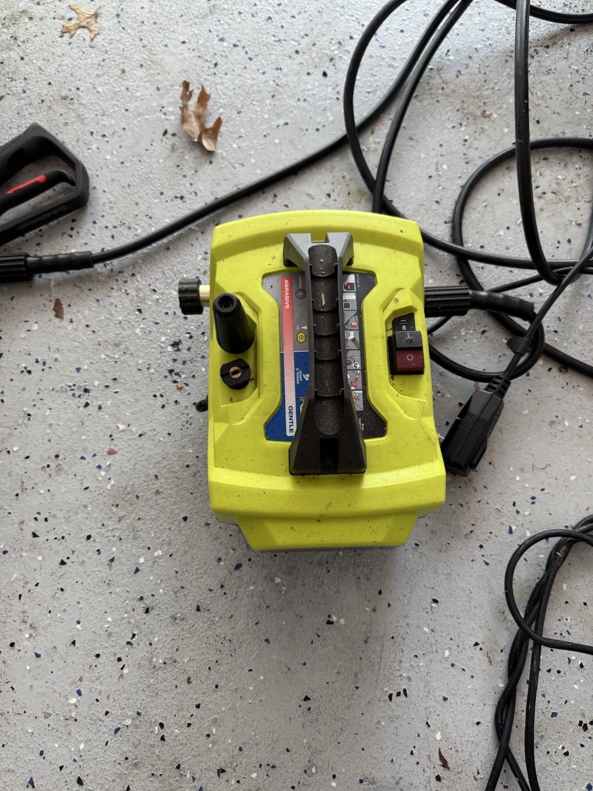 Ryobi RY141612 Corded Electric Cold Water Pressure Washer Compact Yellow Gun