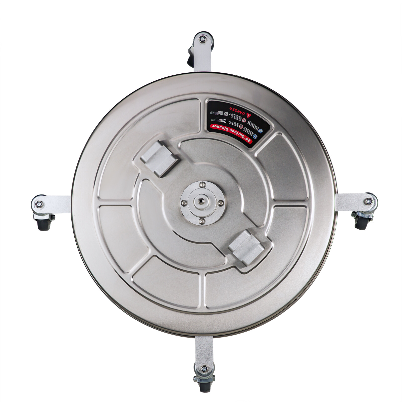 24″ Pressure Washer Surface Cleaner with Handle & 4 Spinner Wheels 8GPM
