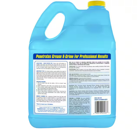 1 Gal. Oxy Solve Deck and Fence Pressure Washer Concentrate Outdoor Cleaner