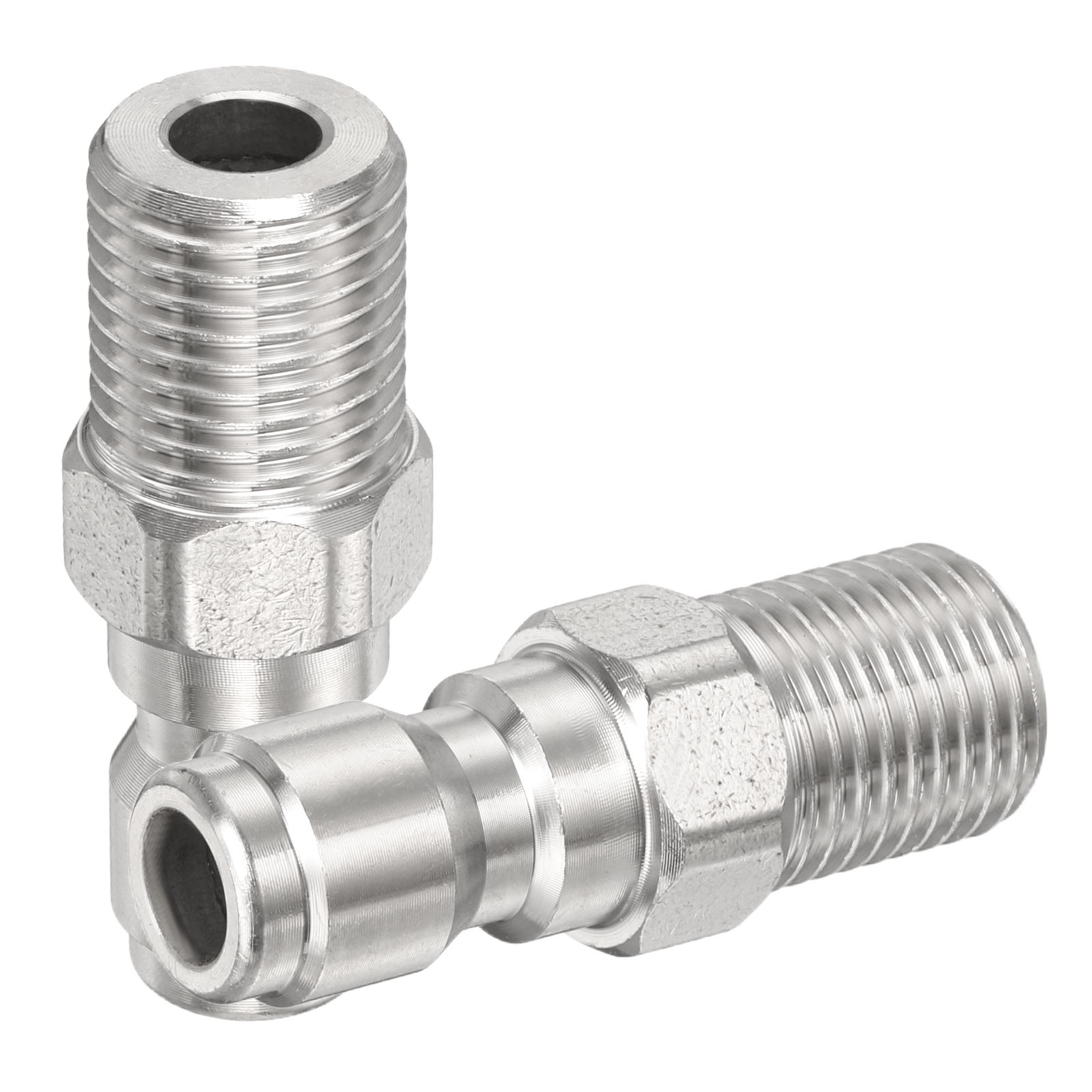 2Pcs Pressure Washer Adapter, 1/4″ Male Quick Plug to G1/4″ Female Long