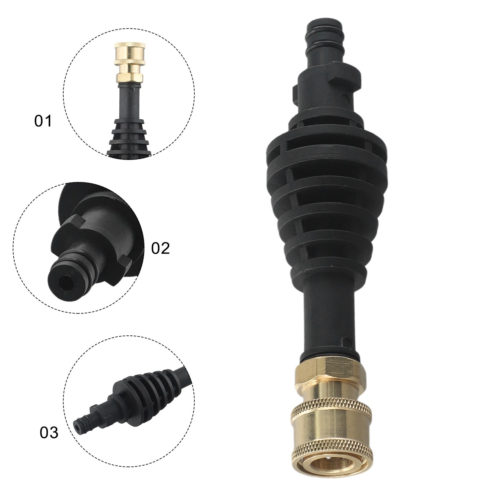 Extension Rod Adapter 150 Mm High Quality Black Cycling Parts Accessories