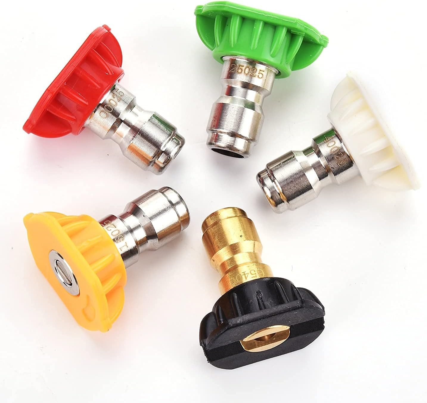 Pressure Washer Nozzle Tips Multiple Degrees, 1/4 Inch, 2.5 GPM | Power Washe…